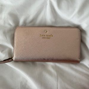 Rose gold Kate Spade wallet- $25 OBO